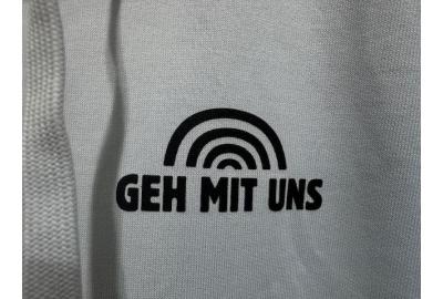 Direktsiebdruck Geh mit uns