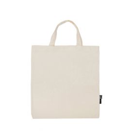 Neutral Shopping Bag Short Handles-Nature-OS