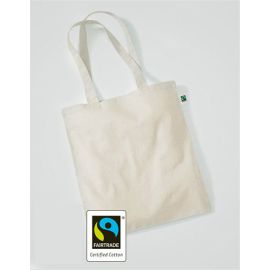 Baumwolltasche, Fairtrade-Baumwolle, lange Henkel-OS-Natural